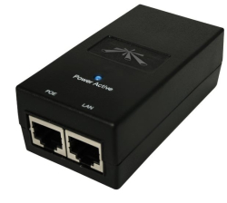 UBNT POE-15, PoE adapter 15V/0,8A (12W), včetně napájecího kabelu