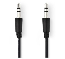 NEDIS kabel jack 3,5 mm - jack 3,5 mm/ černý/ 1m