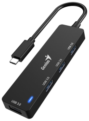 GENIUS hub UH-400/ USB-C na 4x USB3.0/ černý