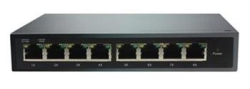 ADEX ADS108GRP-1PO reversní poe managed switch, 8x Gbit port (1x poe out), metal